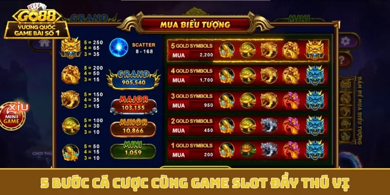 5 bước cá cược cùng game slot đầy thú vị