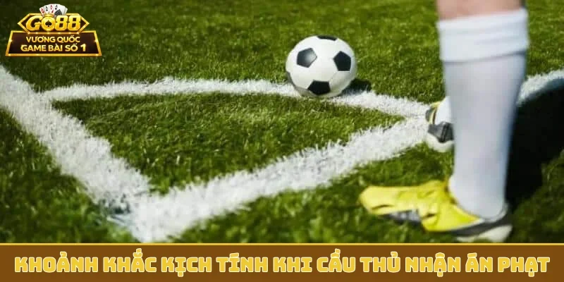 Khoảnh khắc kịch tính khi cầu thủ nhận án phạt