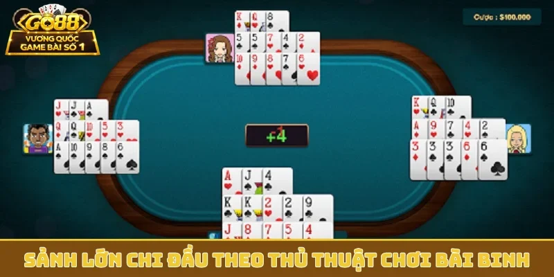 Sảnh lớn chi đầu theo thủ thuật chơi bài Binh