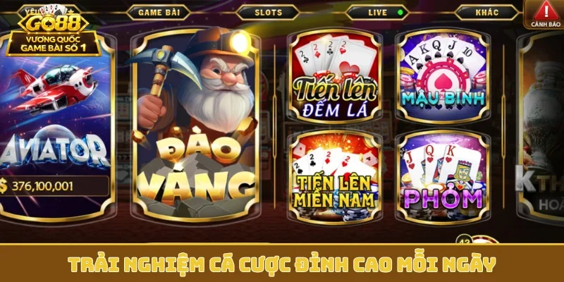 Trải nghiệm cá cược đỉnh cao mỗi ngày